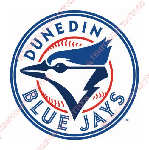 Dunedin Blue Jays Customize Temporary Tattoos Stickers NO.7896